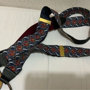 Jos A Bank multicolor golf Adjustable Mens Suspenders Braces solid brass
